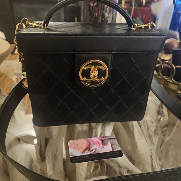 CHANEL Handbags - CHANEL Black Quilted Crossbody Bag with Gold Hardware